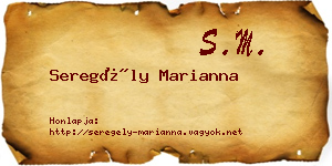 Seregély Marianna névjegykártya